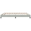 vidaXL Bettgestell ohne Matratze Hellgrau 180x210 cm Samt