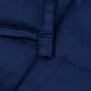 vidaXL Gewichtsdecke Blau 155x220 cm 7 kg Stoff
