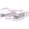 vidaXL Garten-Sofa-Set mit Kissen mit Speicher 11 pcs Schwarz