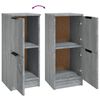 vidaXL Sideboards 2 Stk. Grau Sonoma 30x30x70 cm Holzwerkstoff