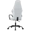 vidaXL Gaming-Stuhl Wei&szlig; und Schwarz Kunstleder