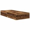 vidaXL Bettgestell mit Speicher Altholz 90 x 190 cm Holzwerkstoff