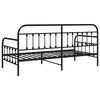 vidaXL Tagesbettrahmen Schwarz 90 x 190 cm Pulverbeschichteter Stahl