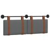 vidaXL H&auml;ngevorderseite Uni Dunkelgrau 130 x 55 x 5 cm Antikes PU