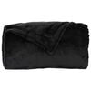 vidaXL &Uuml;berwurfdecke Schwarz 240 x 270 cm Fleece