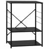 vidaXL Mikrowellenregal Schwarz 60&times;39,6&times;79,5 cm Holzwerkstoff