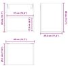 vidaXL H&auml;ngeschrank Artisan-Eiche 40 x 29,5 x 40 cm Holzwerkstoff