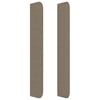 vidaXL Kopfteil mit Ohren Taupe 163x16x118/128 cm Stoff