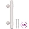 vidaXL M&ouml;belgriffe 20 Stk. Silbern 64 mm Edelstahl