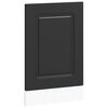 vidaXL Geschirrsp&uuml;lerblende Kalmar Schwarz 45x1,5x57 cm Holzwerkstoff