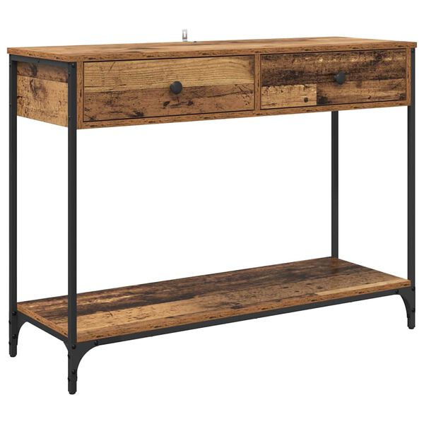 vidaXL Konsolentisch Altholz 100 x 34,5 x 75 cm Holzwerkstoff
