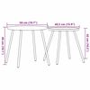 vidaXL Garten Essgruppe 5 pcs Schwarz Stahl