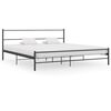 vidaXL Bettgestell Schwarz Metall 180&times;200 cm