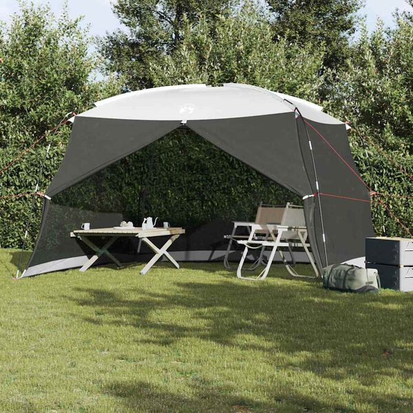 vidaXL Moskitonetz-Zelt mit Dach Grau 380 x 380 x 225 cm