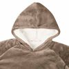 vidaXL Decken-Hoodie Kamel XL Fleece und Flanell