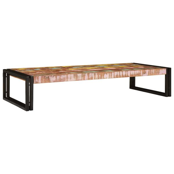 vidaXL Badregal mit Regal Mehrfarbig 120 x 50 x 23 cm Massives Altholz