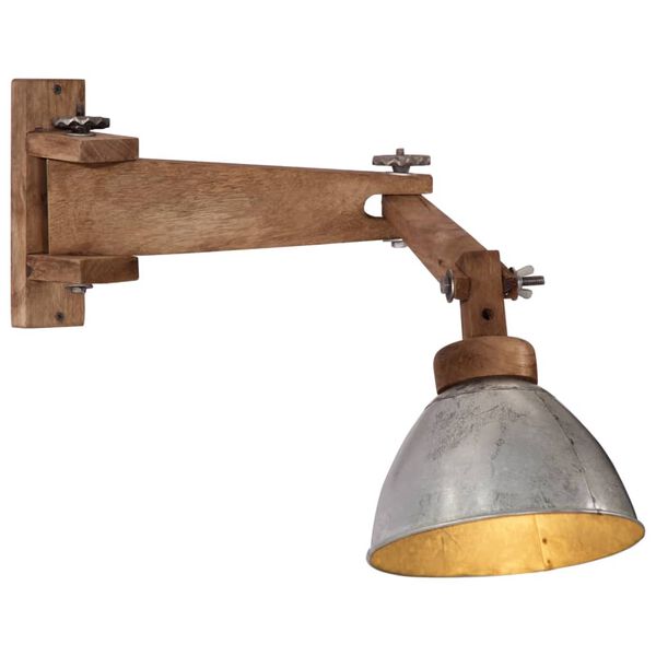 vidaXL Wandleuchte 25 W Vintage Silbern E27