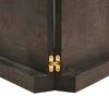 vidaXL Waschtischplatte Dunkelbraun 120x60x(2-6)cm Massivholz