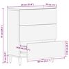 vidaXL Sideboard Braun 60 x 33 x 75 cm Massivholz Mango