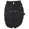 vidaXL Hundemantel Schwarz L44 Fleece und Polyester