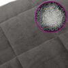 vidaXL Gewichtsdecke Grau 138x200 cm 6 kg Stoff
