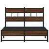 vidaXL Metallbett ohne Matratze Eichen-Optik 120x200 cm