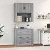 vidaXL Highboard Grau Sonoma Holzwerkstoff