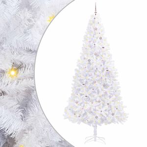 vidaXL K&uuml;nstlicher Weihnachtsbaum Wei&szlig; 300 cm PVC und Stahl