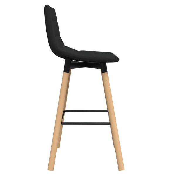 vidaXL Barhocker Schwarz Stoff