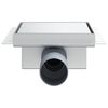 vidaXL 2 in 1 Duschabfluss Silber 15 x 15 cm Edelstahl 304