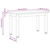 vidaXL Couchtisch Altholz 60 x 30 x 36 cm Holzwerkstoff