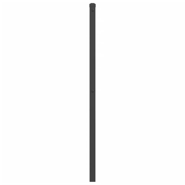 vidaXL Kopfteil Metall Schwarz 140 cm