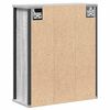 vidaXL Bad-Wandschrank mit Spiegel Grau Sonoma 50x21x60 cm