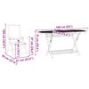 vidaXL Garten Essgruppe 5 pcs Anthrazit Akazie Massivholz