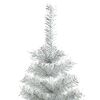 vidaXL Weihnachtsbaum mit 300 LEDs mit Ständer Silber 180 cm Haustier