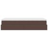 vidaXL Ottoman-Bett mit Matratze Braun 100x200 cm Kunstleder