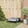 vidaXL Hundebett Hellgrau 75 x 75 x 30 cm Stahl