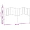 vidaXL Kopfteil Metall Wei&szlig; 180 cm