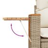 vidaXL 4-tlg. Garten-Sofagarnitur mit Kissen Beige Poly Rattan
