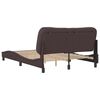 vidaXL Bettgestell ohne Matratze "Hvar" Dunkelbraun 140x200 cm Stoff