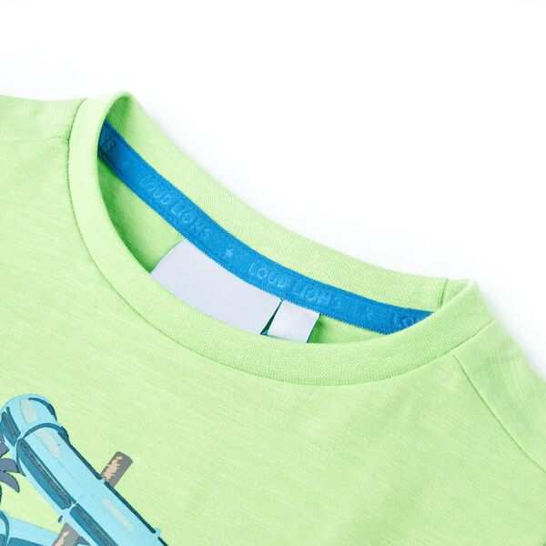 Kinder-T-Shirt Neongr&uuml;n 140