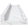 vidaXL Wandregal 4 pcs Wei&szlig; Marmor 60 x 9 x 3 cm Holzwerkstoff
