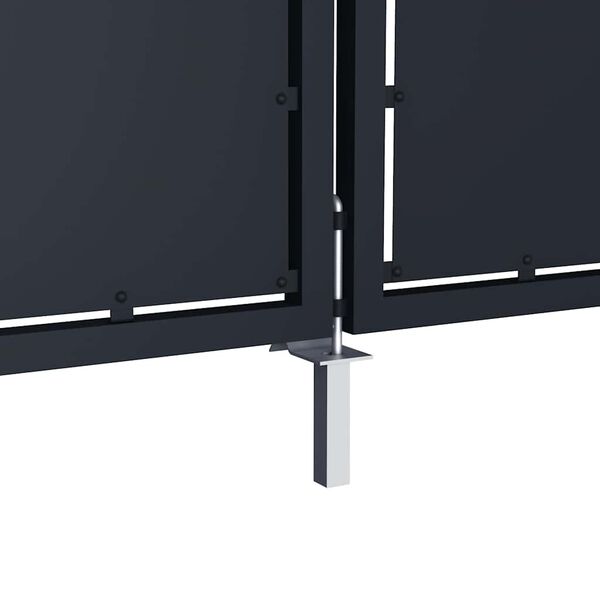 vidaXL Gartentor aus Stahl 300 x 200 cm Anthrazit