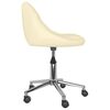 vidaXL Esszimmerst&uuml;hle 2 Stk. Drehbar Creme Kunstleder