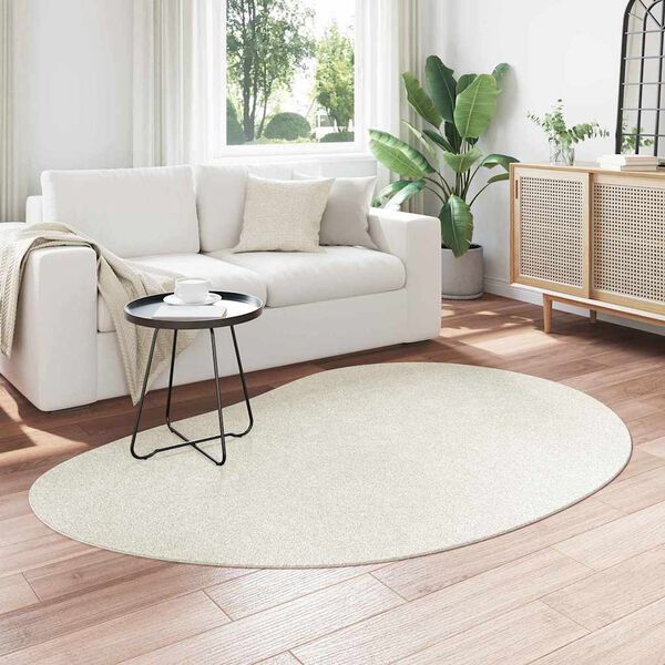 vidaXL Bereichsteppiche Creme 140 x 200 cm Polyester