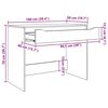 vidaXL Schreibtisch Beton Grau 100 x 50 x 78 cm Holzwerkstoff