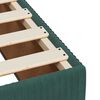 vidaXL Boxspringbett mit Matratze Dunkelgr&uuml;n 140x200 cm Samt