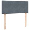 vidaXL Ottoman-Bett mit Matratze Dunkelgrau 120x200 cm Samt