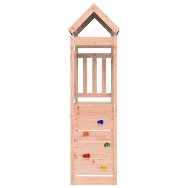vidaXL Spielturm Braun 110,5 x 52,5 x 215 cm Massives Douglasienholz
