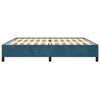 vidaXL Bettgestell ohne Matratze Dunkelblau 200x200 cm Samt